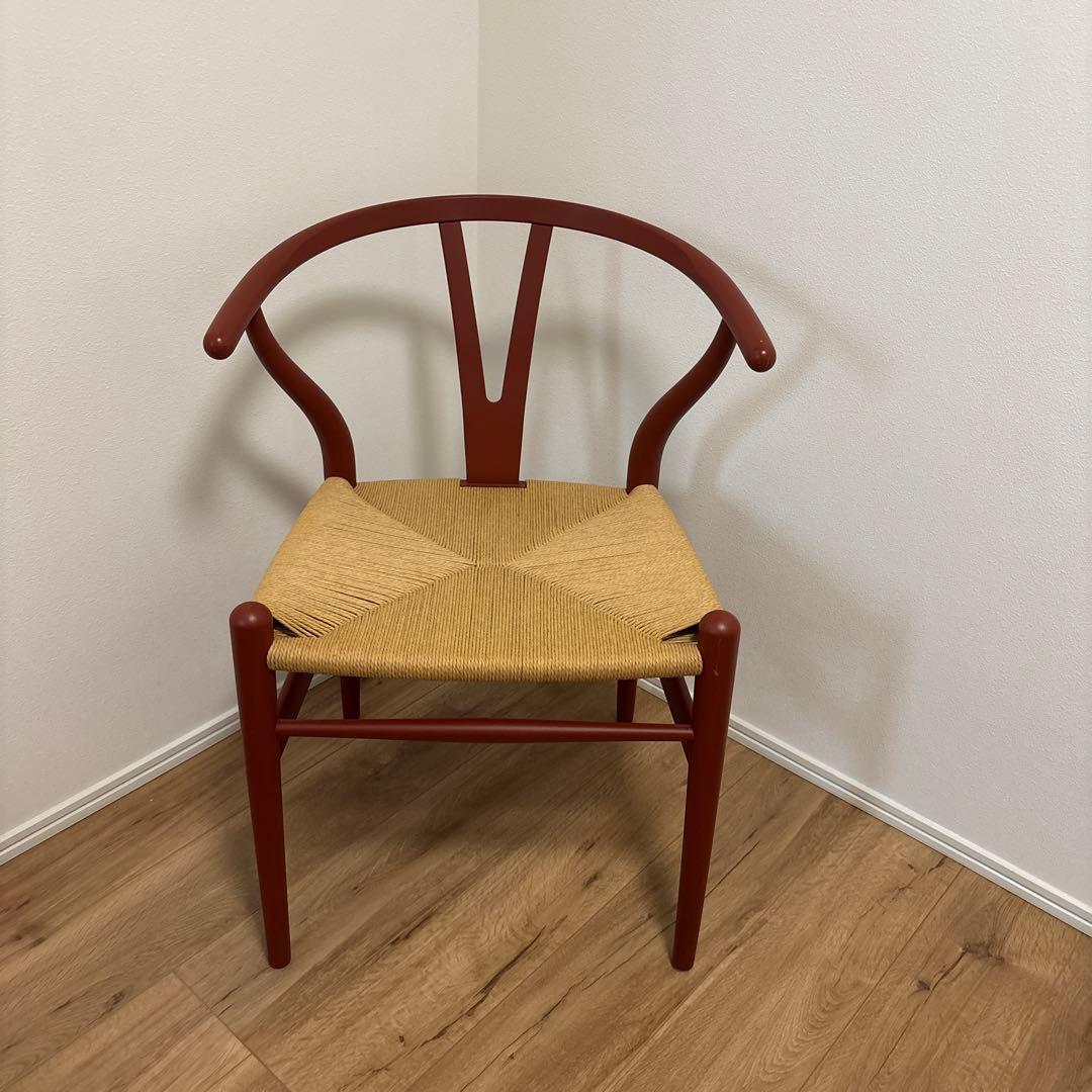 【正規品】 Yチェア　カールハンセン　レッド カール・ハンセン＆サン CH24 SOFT Yチェアソフト（ワイチェア）正規