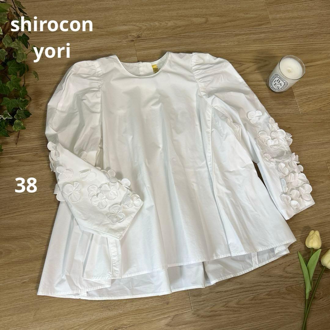 shiroconシロコン yoriヨリ パフュームブラウス 38 フラワー お花