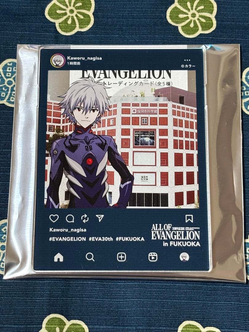エヴァンゲリオン30周年記念展 アクリルブロック トレーディングカード