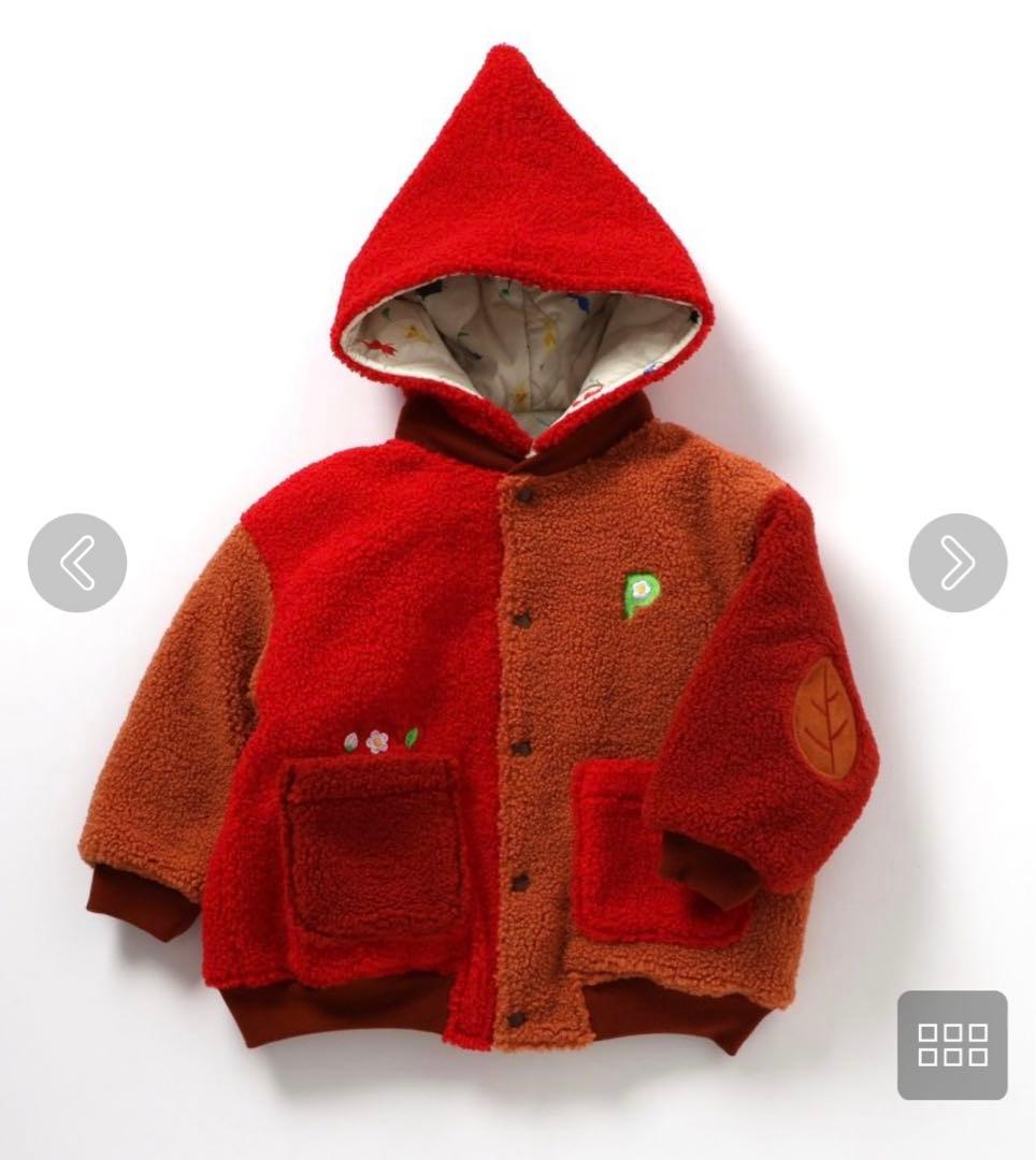 ピクミン】BREEZEリバーシブル ボアブルゾン レッド 赤 110 - メルカリ