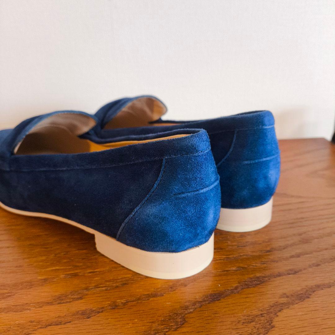 meGU様専用 トッズ レディース ローファー スウェード ブルー 38 1/2