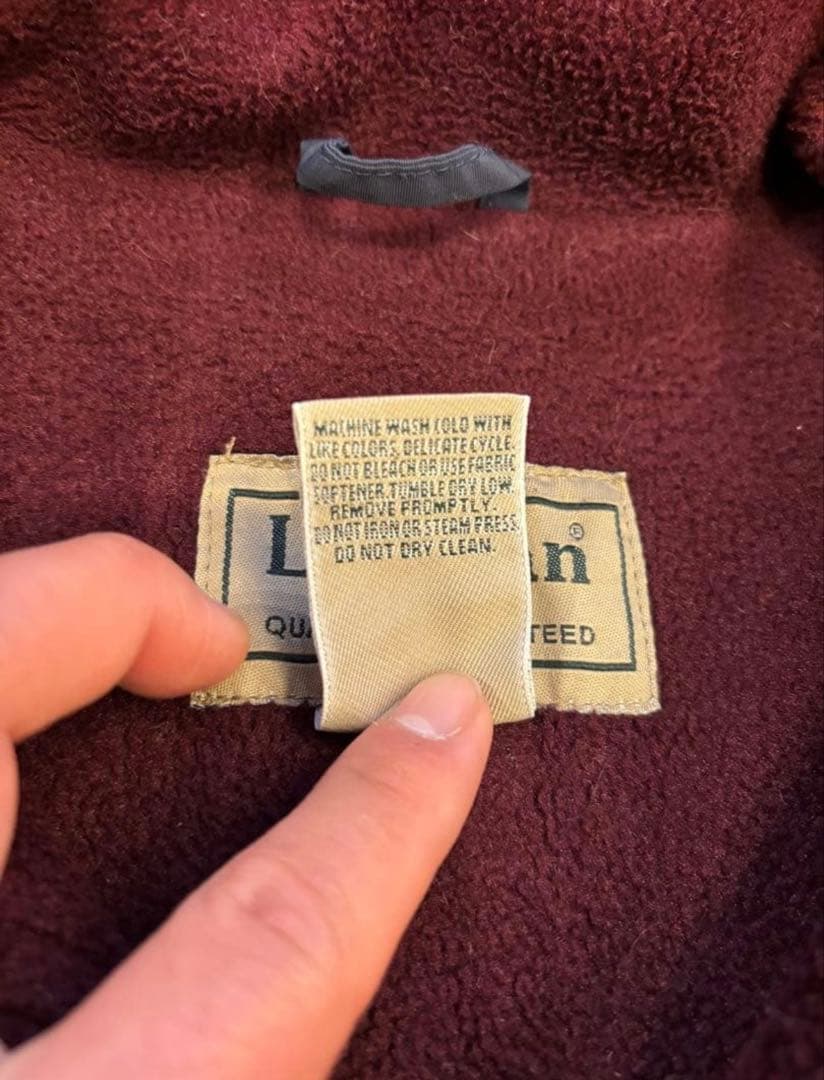 L.L.BEAN ウォームアップジャケット　ネイビー　ボルド　古着　M