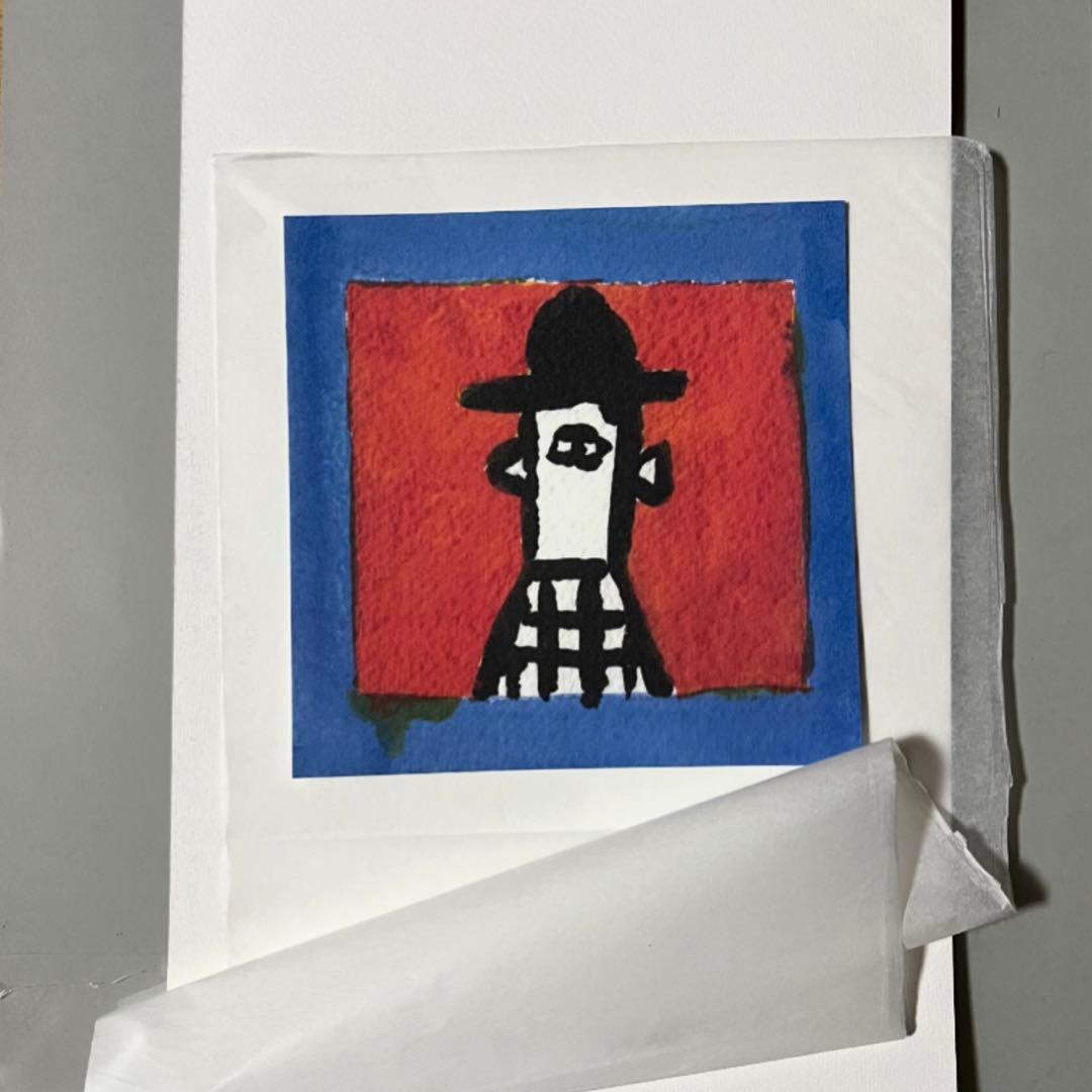 生誕100年柚木沙弥郎展日本民藝館隅ポスター限定型染めIDEE染色家新品