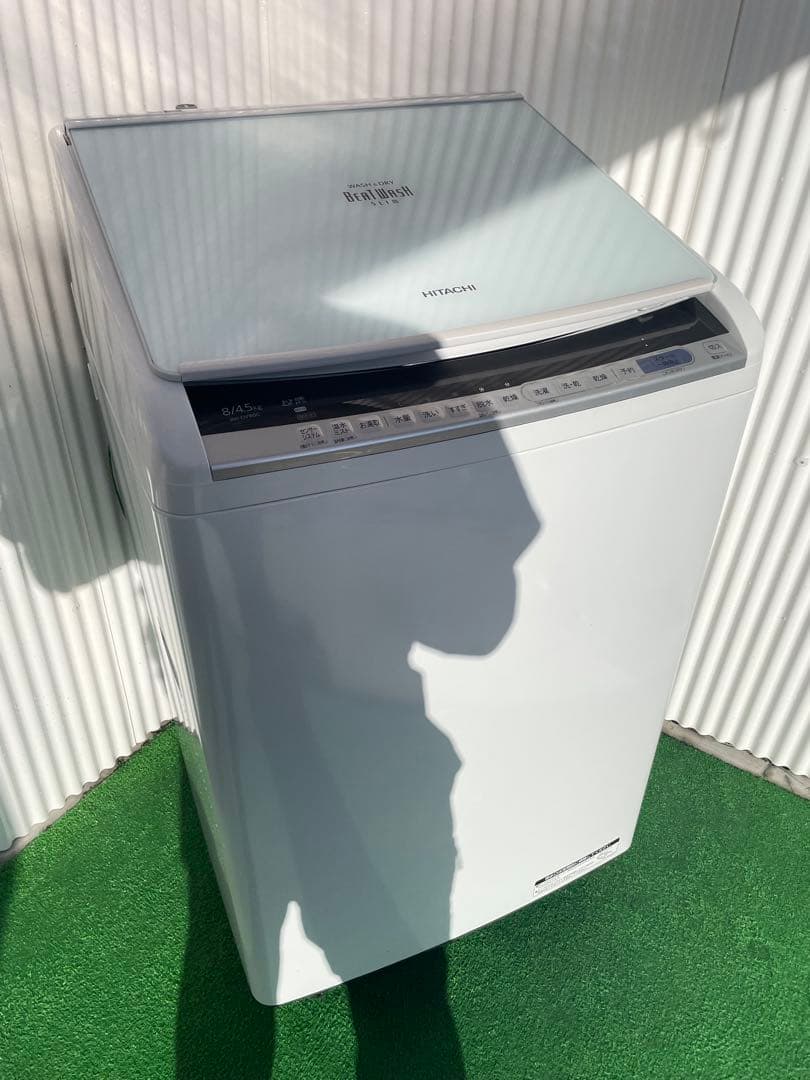 842 日立 ビートウォッシュ BW 8kg洗濯乾燥機 熱乾燥 インバ
