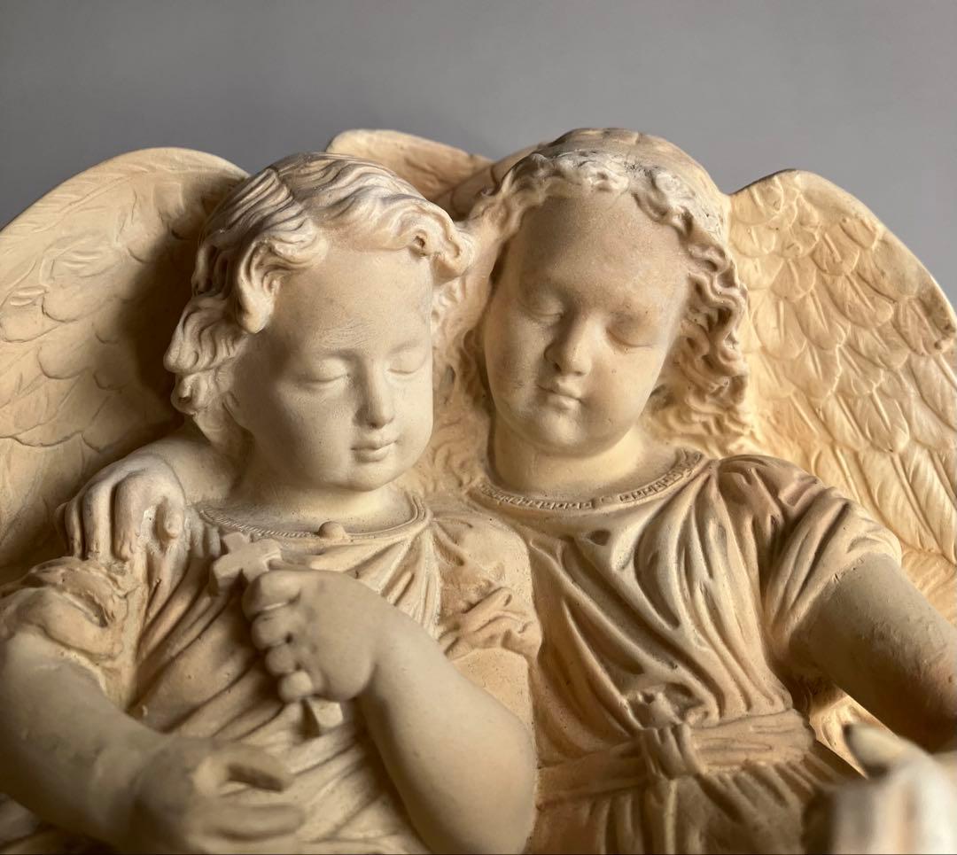 幼い天使たちの聖水盤 フランスアンティーク - メルカリ