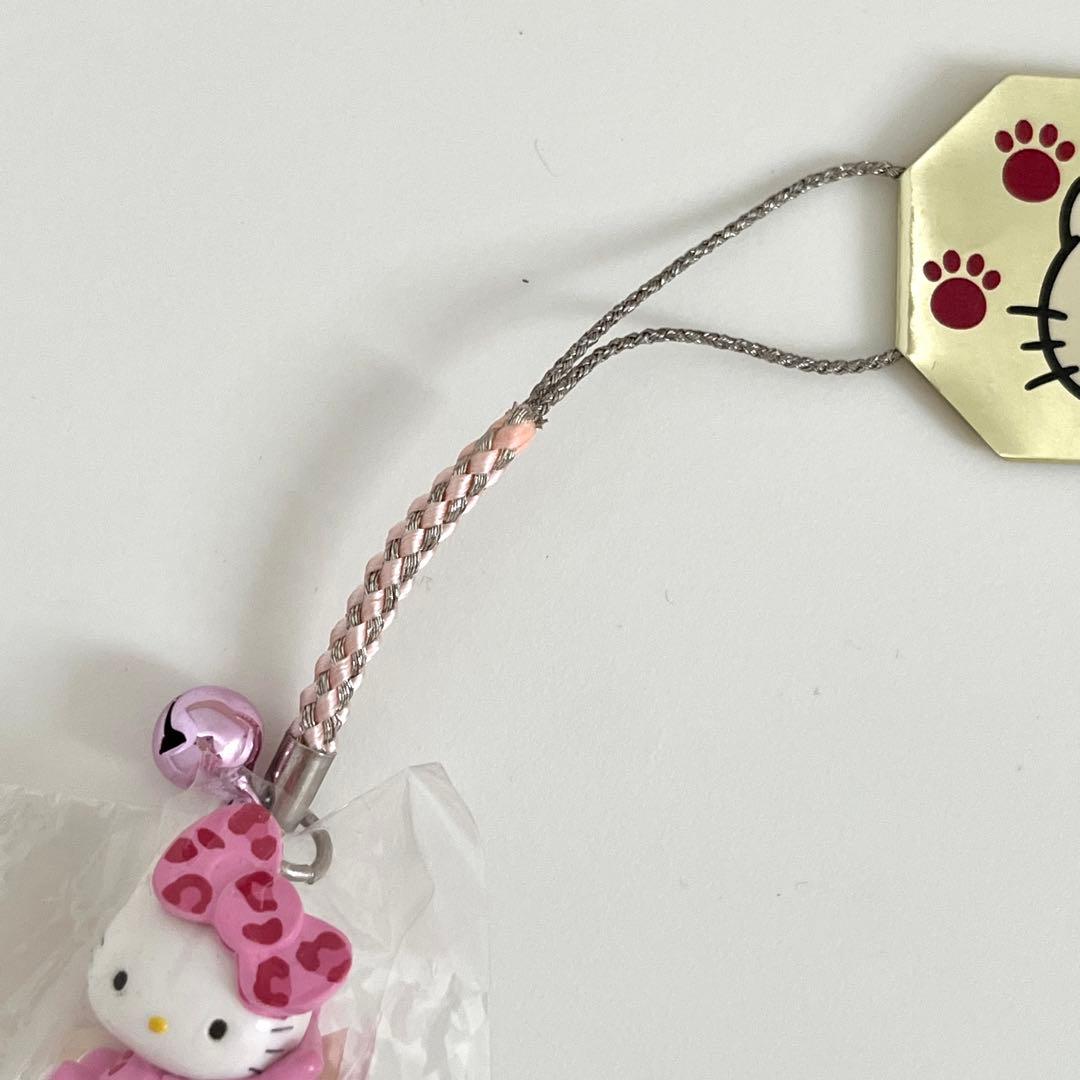 レア】ハローキティ ピンク ヒョウ柄 ストラップ 大阪限定 レオパード