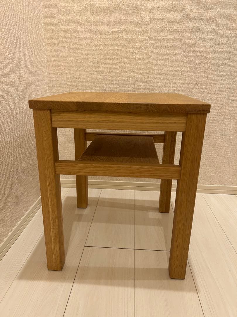 無印良品 木製サイドテーブルベンチ オーク 椅子 - メルカリ