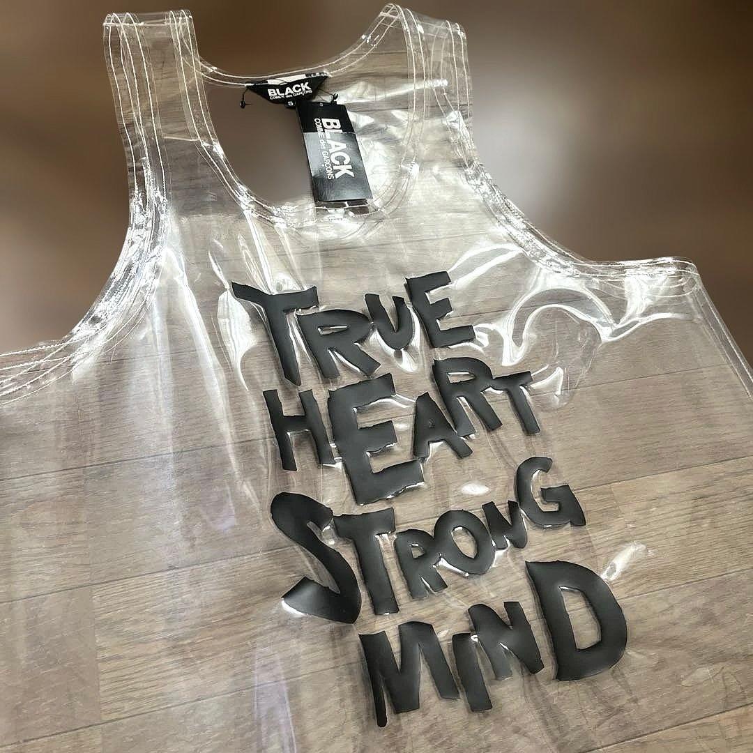 未使用タグ付き ブラックコムデギャルソン オーバーサイズ スローガン