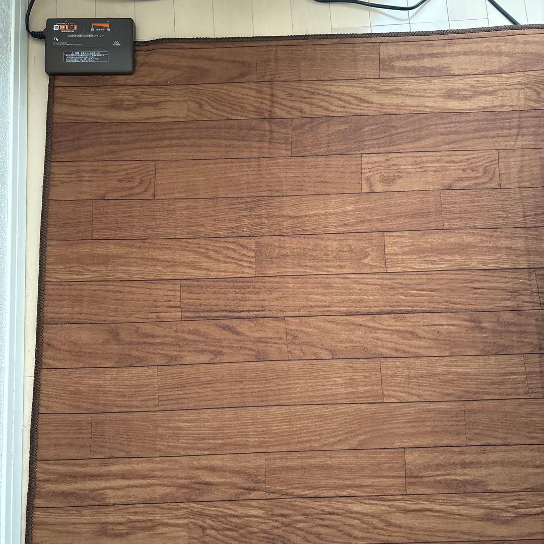 ニッセン フローリング調ホットカーペット 三畳タイプ 6時間タイマー