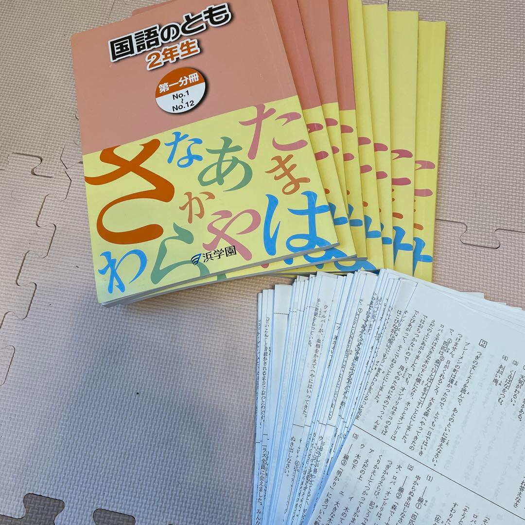 浜学園　国語　小2 8冊　2023年 最新版 2025年 小2 浜学園 公開学力テスト フルセット 算数 国語