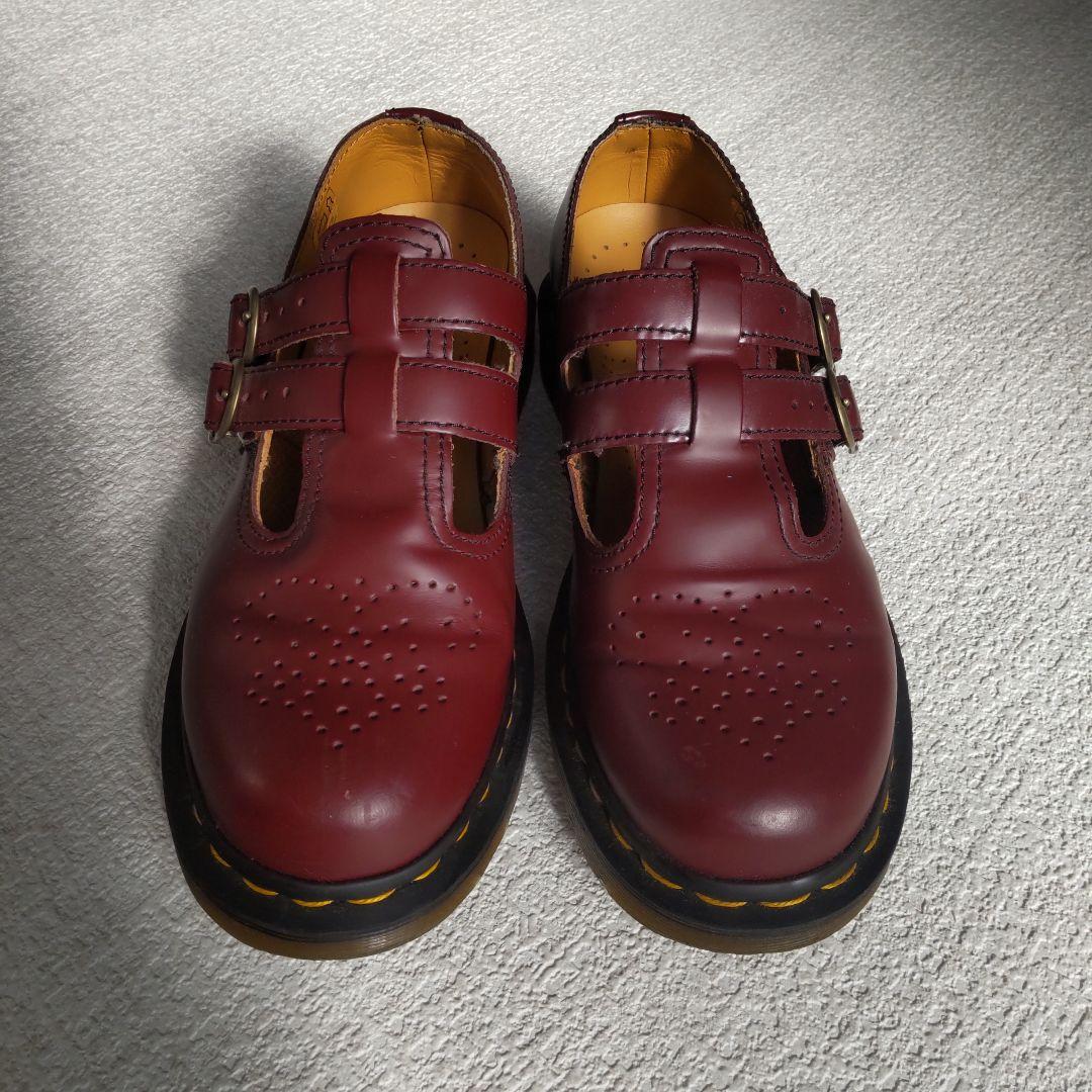 ドクターマーチン メリージェーン ダブルストラップ ローファー 革靴 uk5