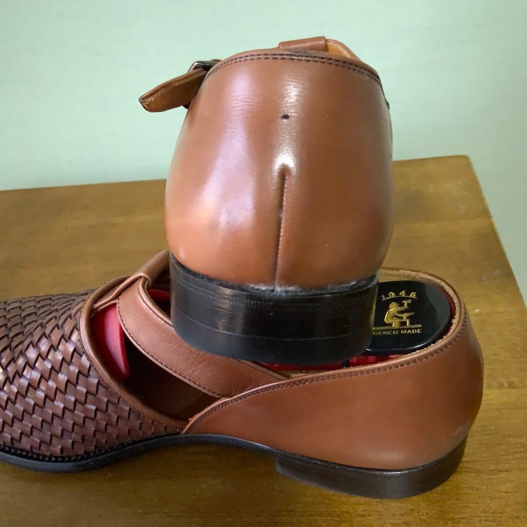 SCOTCH GRAINスコッチグレイン イントレチャート レザーサンダル 25