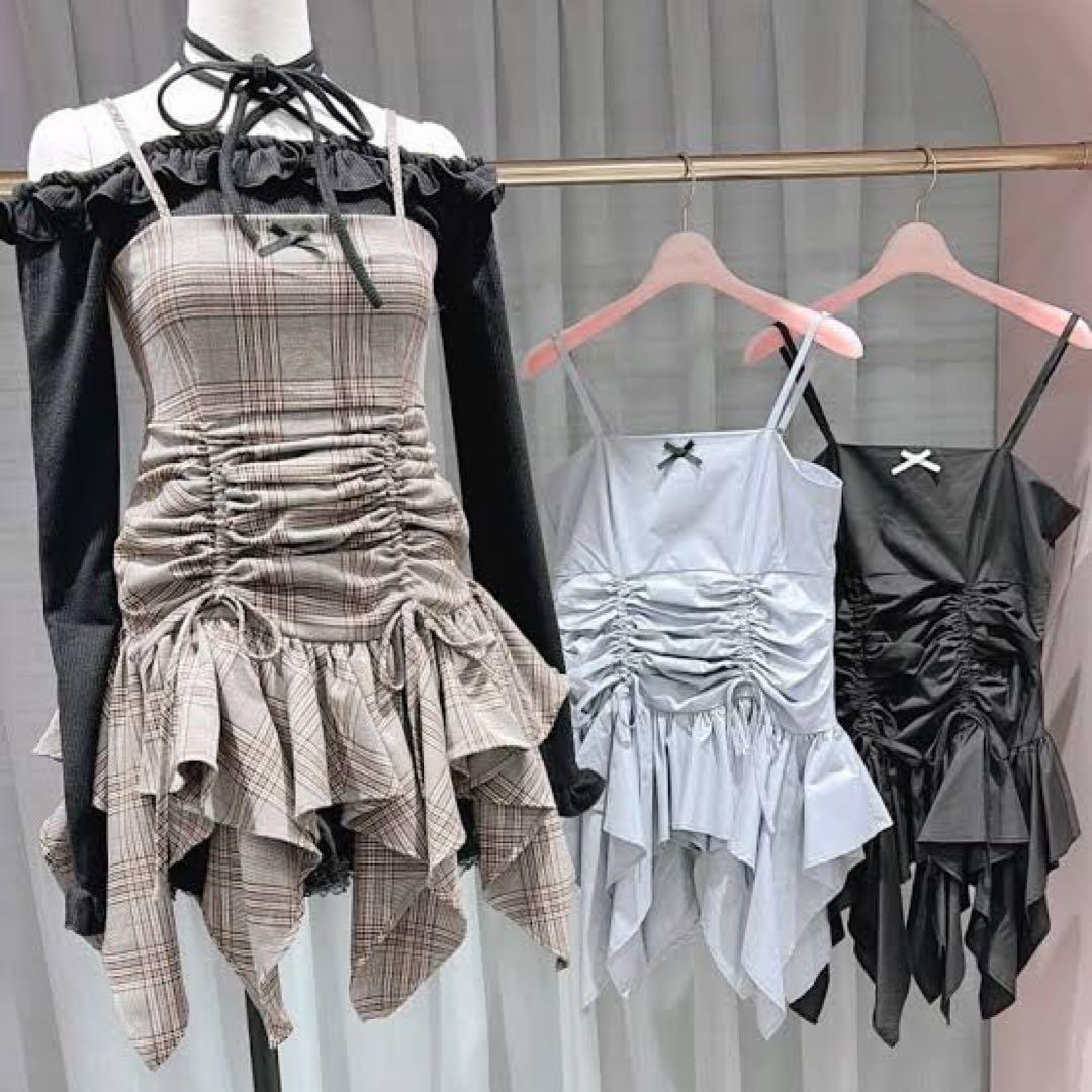 lilLilly ランダムキャミミニワンピース