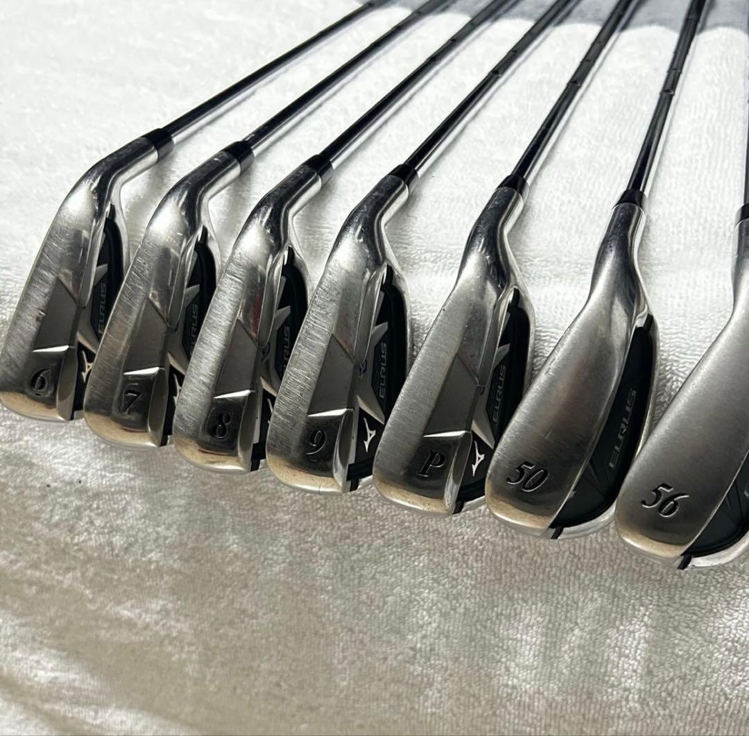 7本セット ミズノ EURUS G6 #6〜PW、50°、56° FST1170 MIZUNO MIZUNO EURUS G6 アイアンセット（R） EURUS アイアンセット