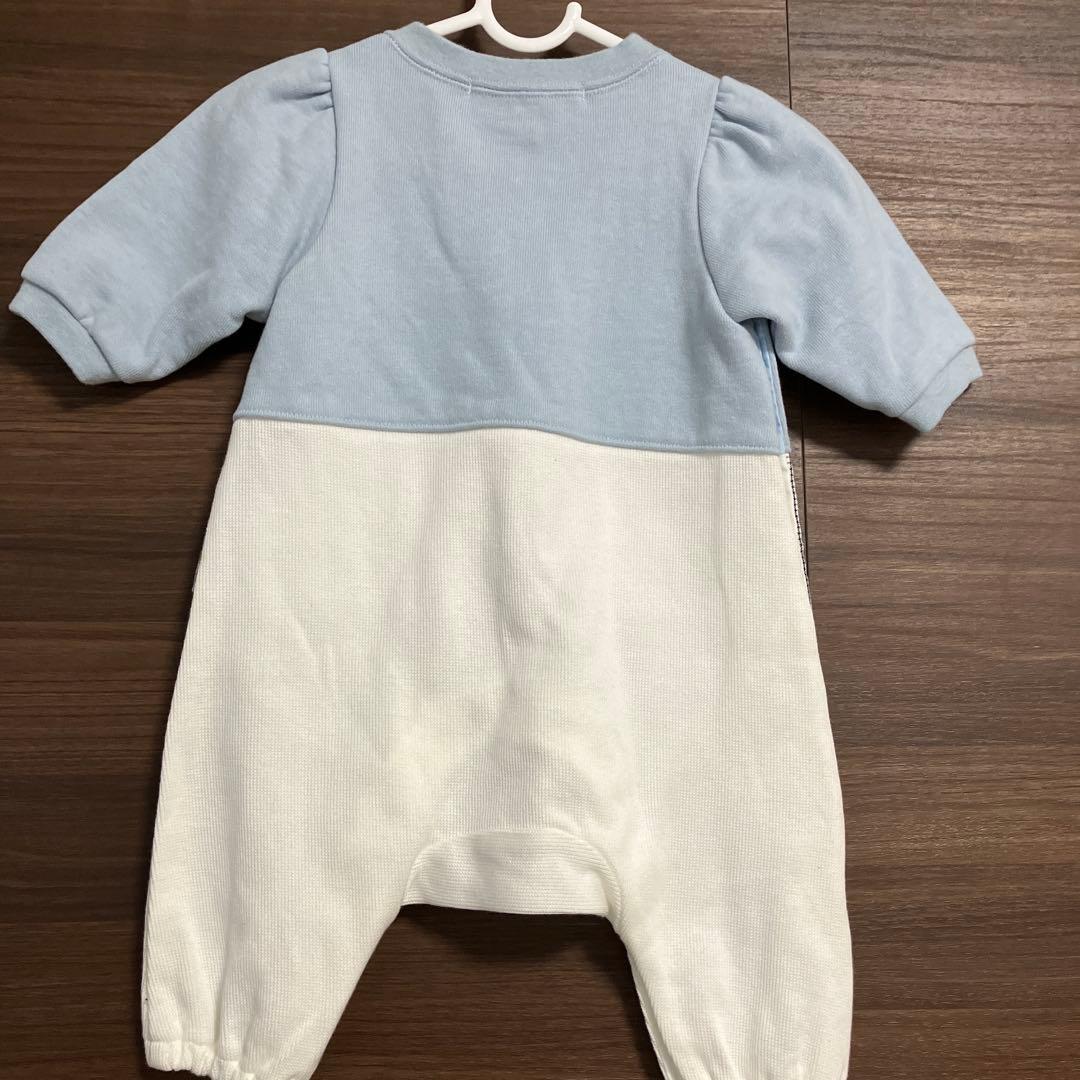 familiar 水色 白 ロンパース 60の通販｜emlaakna.com
