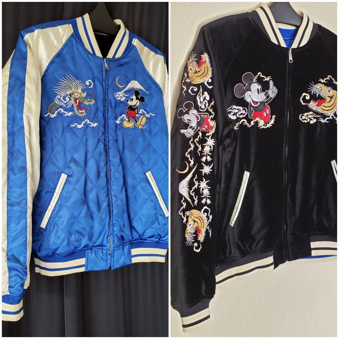ミッキーマウス スカジャン リバーシブル 刺繍 - メルカリ
