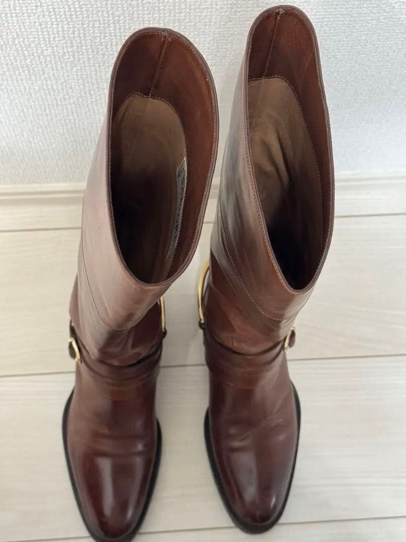 お正月限定価格！SARTORE ジョッキーロングブーツ本革 イタリア製 35.5