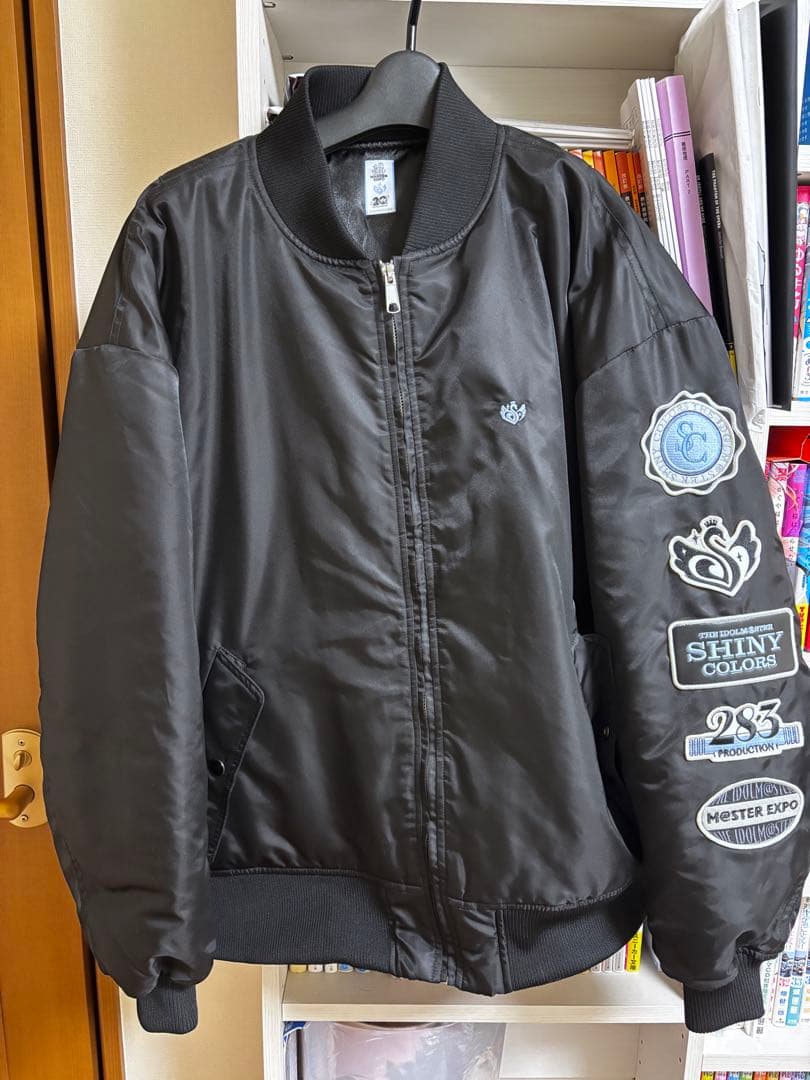 アイマスエキスポ M@-1ジャケット シャイニーカラーズver MA-1Lサイズ