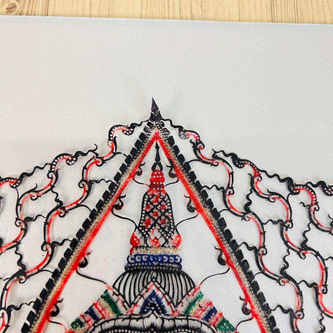 水牛 切り絵 ガルーダ タイ インドネシア 民芸品 アート バリ島 神聖な