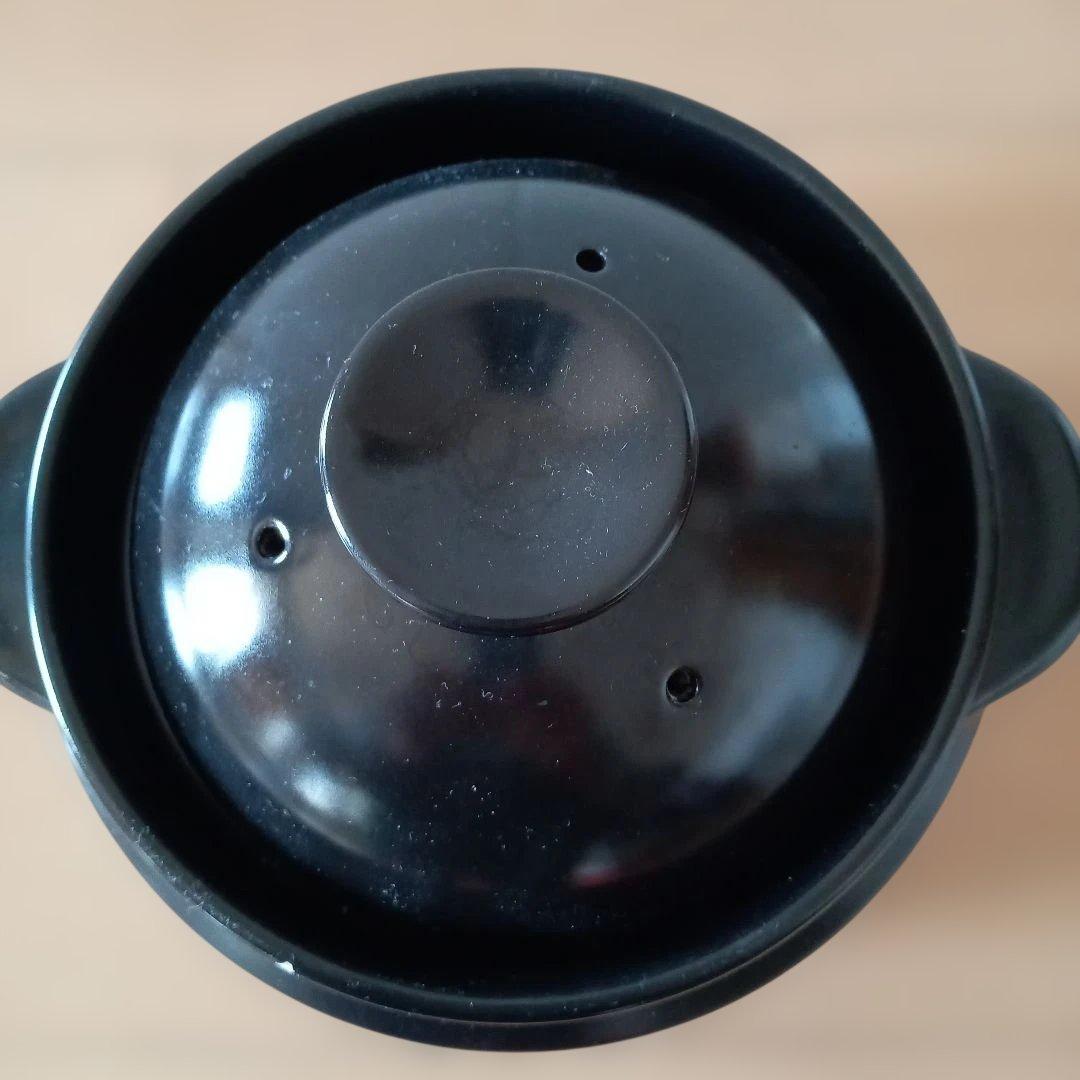 美品】クリヤマ 黒樂 かまどご飯釜（大） 1〜4号 土鍋圧釜 WA-100