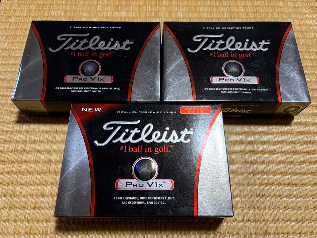 【新品未使用】Titleist Pro V1x ゴルフボール 旧モデル3箱セット Pro V1x ロストボール ゴルフボール Titleist ホワイト 30球セット