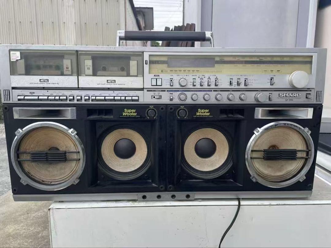 SHARP シャープ GF-999 大型ステレオWラジカセ ラジオ カセット Yahoo!オークション -「sharp gf-999」(オーディオ機器) の落札相場