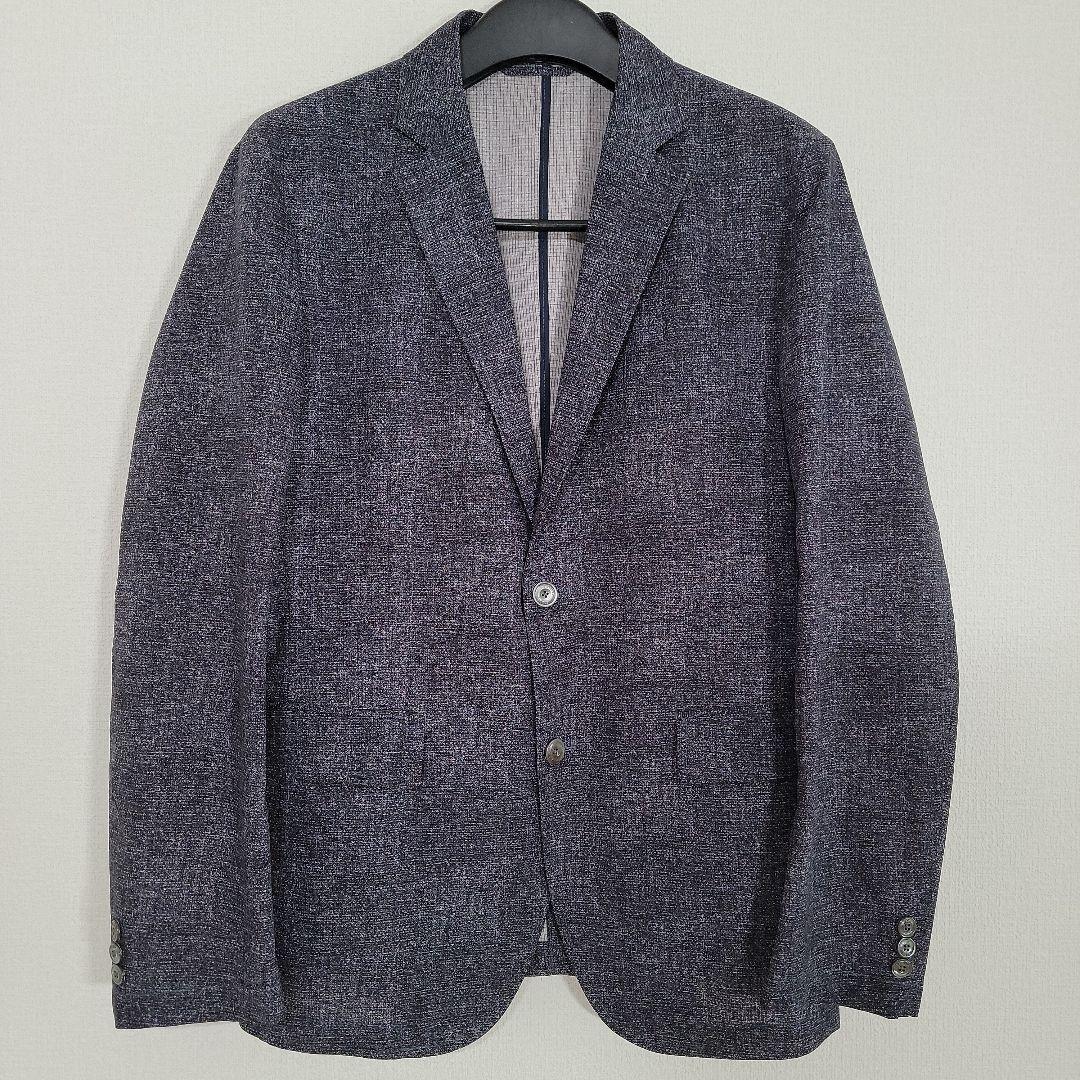 エポカウォモ カジュアルスーツ サイズ52 ストレッチ素材 ネイビー系