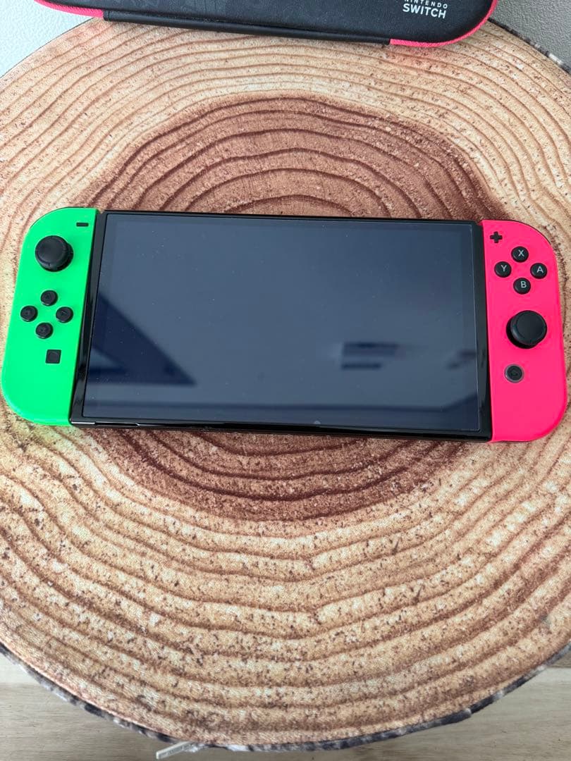 任天堂スイッチ Switch本体有機EL GRN/PNK箱無し - メルカリ