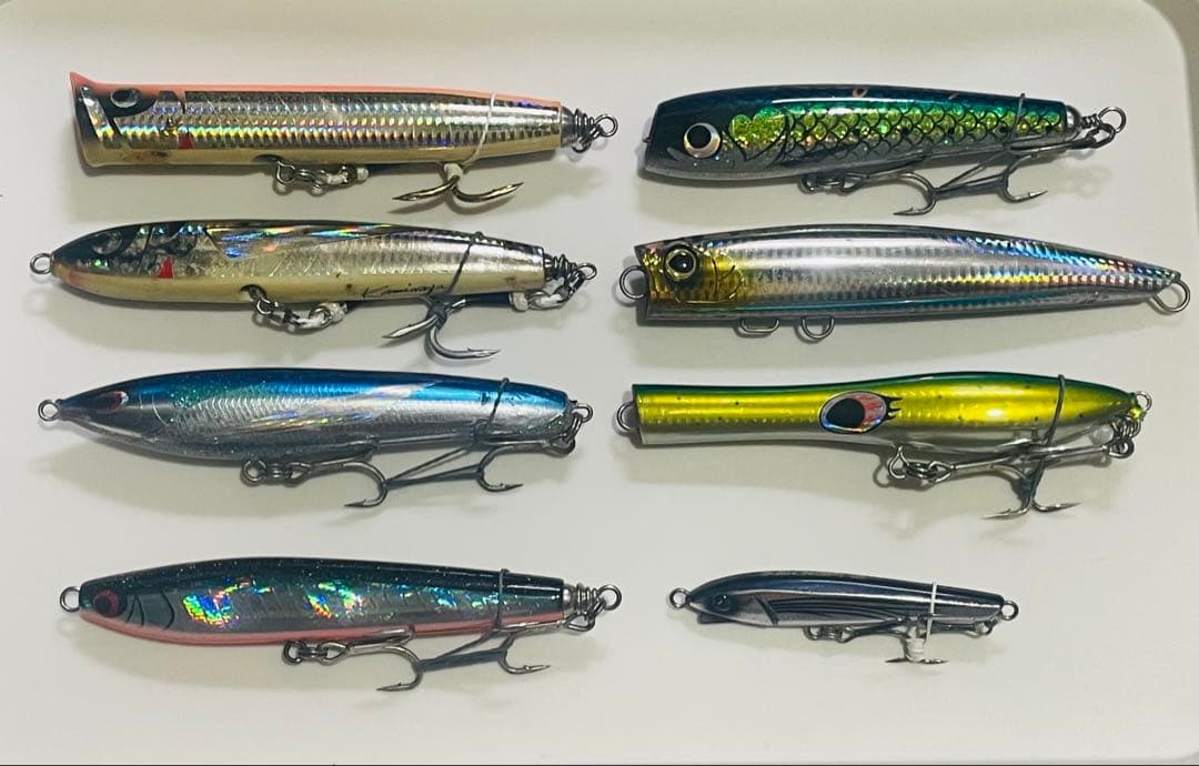 青物ルアー16本セット(ダイビングペンシル、ポッパー、ウッドルアー)