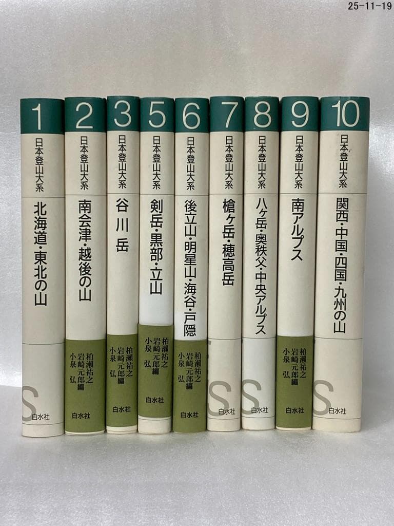 ９冊セット　日本登山大系 日本登山大系［普及版］ 9 - 白水社
