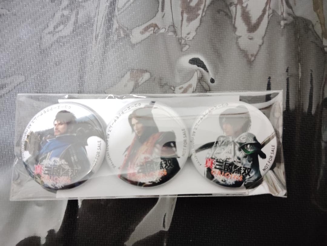 真 三國無双 origins オリジンズ お宝創庫 特典 缶バッジ セット