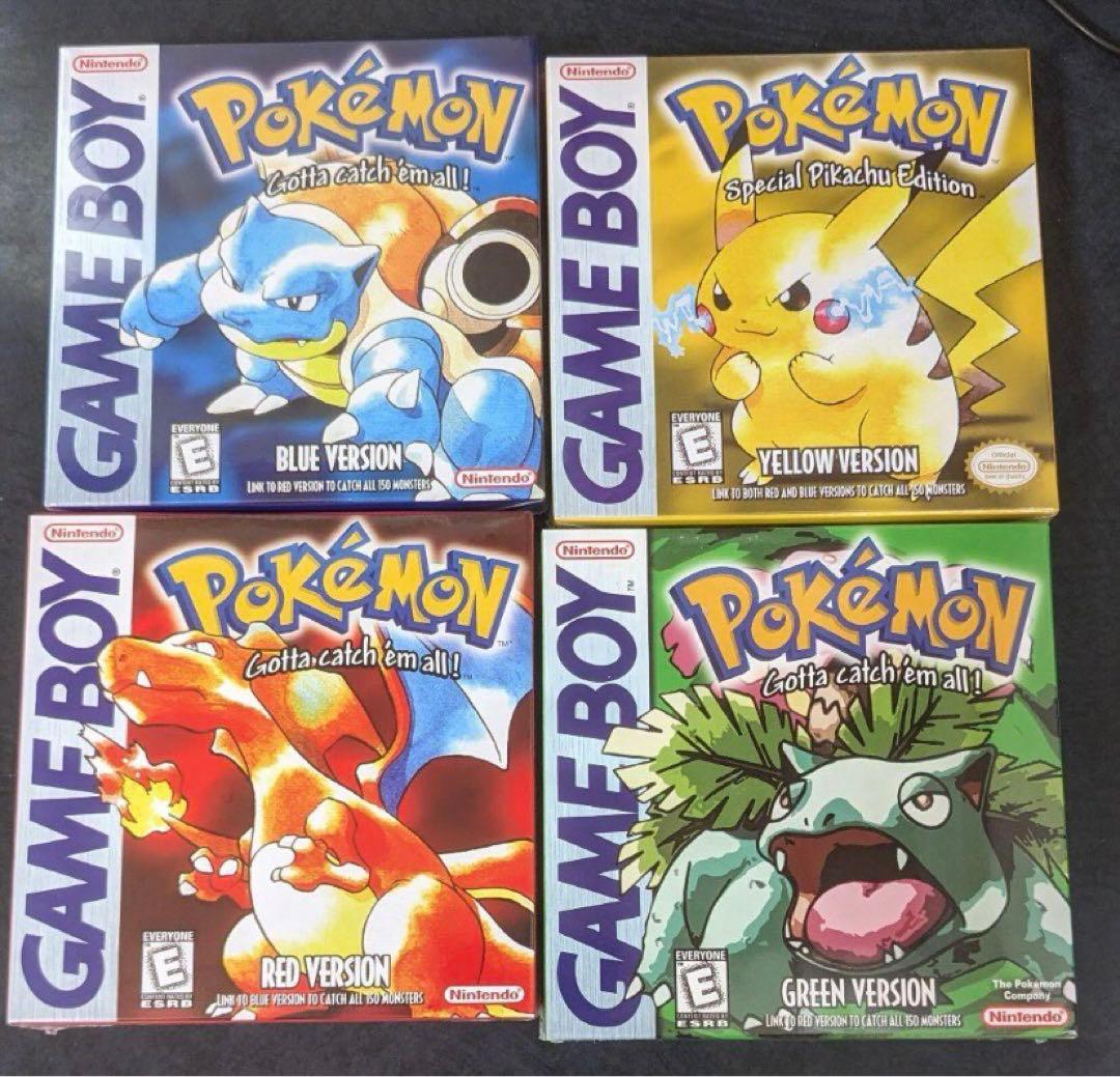 ポケットモンスター ゲームボーイ 赤青緑黄色 北米版 GBC 未開封