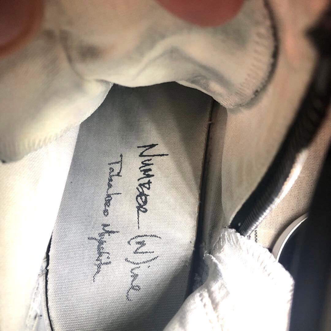 売り切り キムタク野口強着 ナンバーナイン ハイカットスニーカー