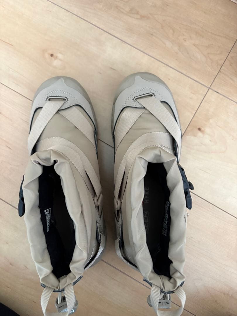 HYKE×keen スノーブーツ　ベージュ　23.5cm