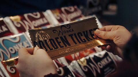 チャーリーとチョコレート工場 ゴールデンチケット ウォンカ 新品