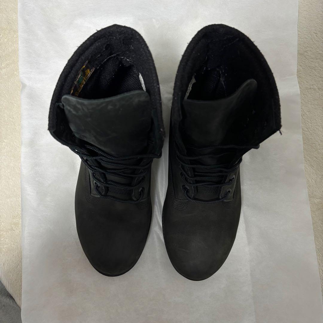 ティンバーランド 10042 6インチブーツ 黒 ブラック ヌバック 7.5M