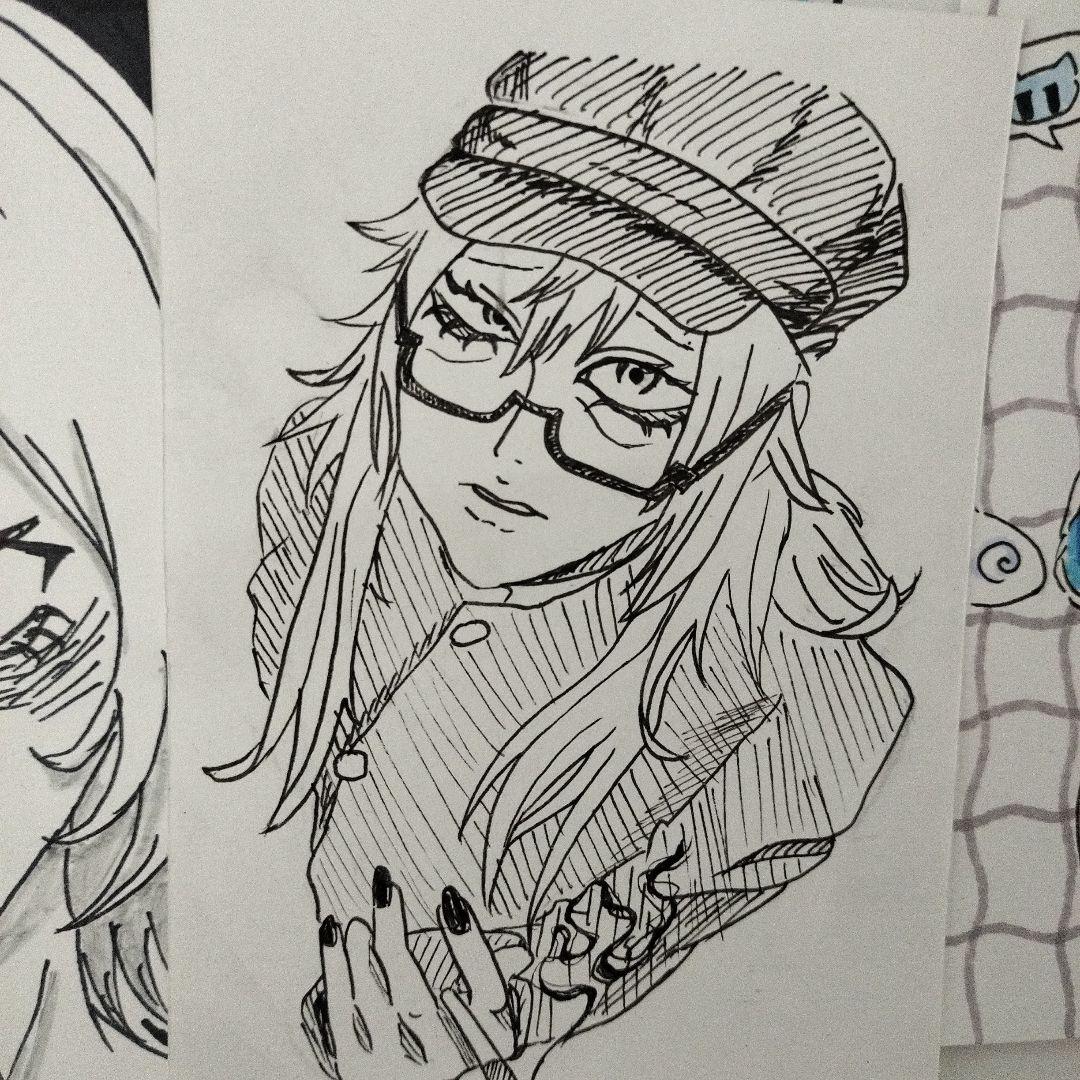 オリジナル手描きイラスト 5点まとめ売り - メルカリ