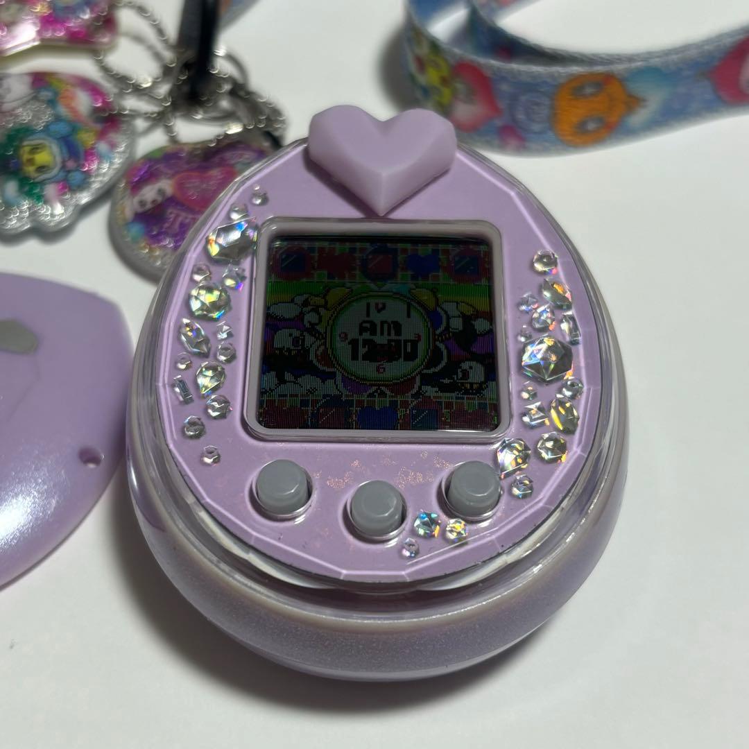 動作確認済み】たまごっち ピース パープル 紫 P's ストラップ付き