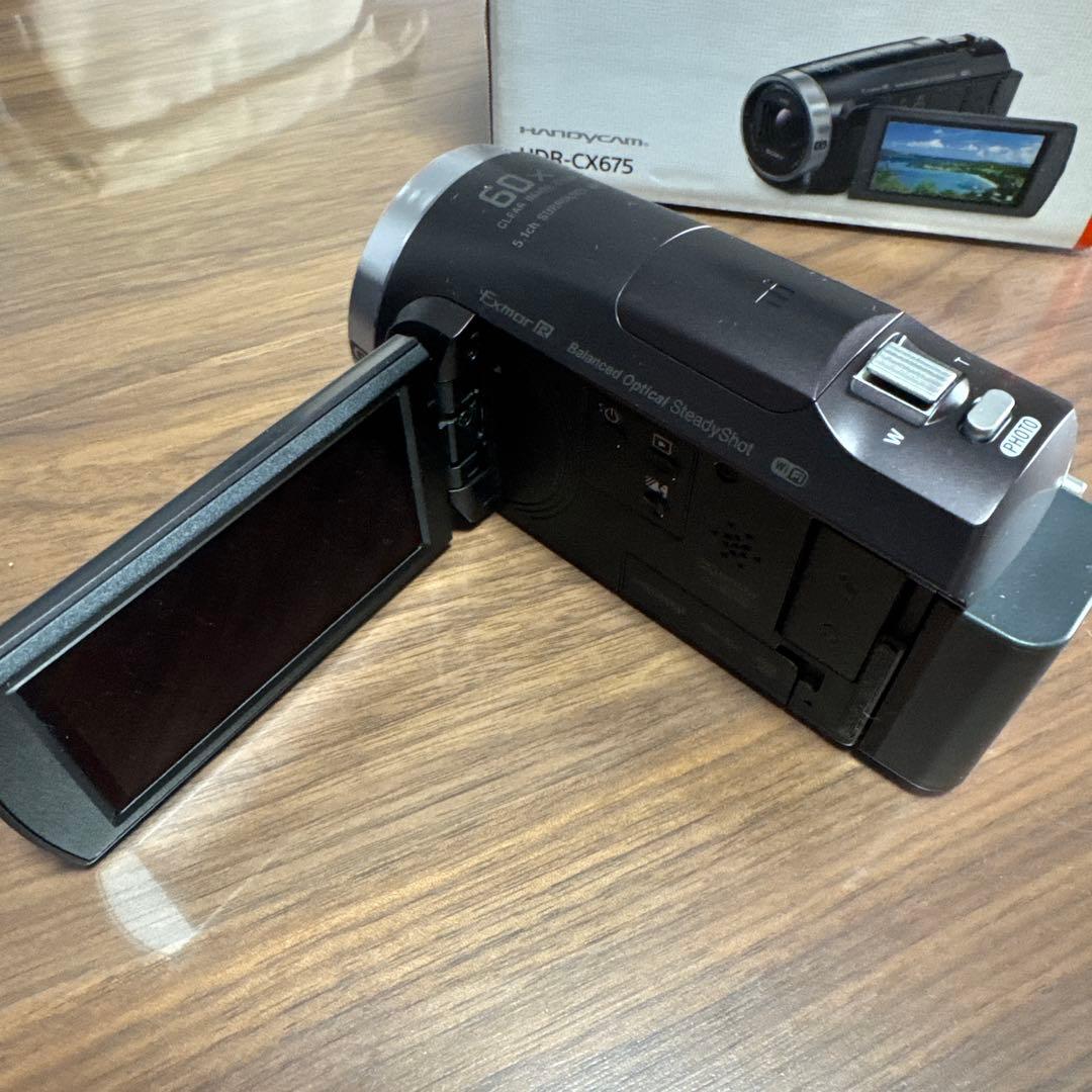 Sony HDR-CX675 ハンディカム 本体 スタンド、バック