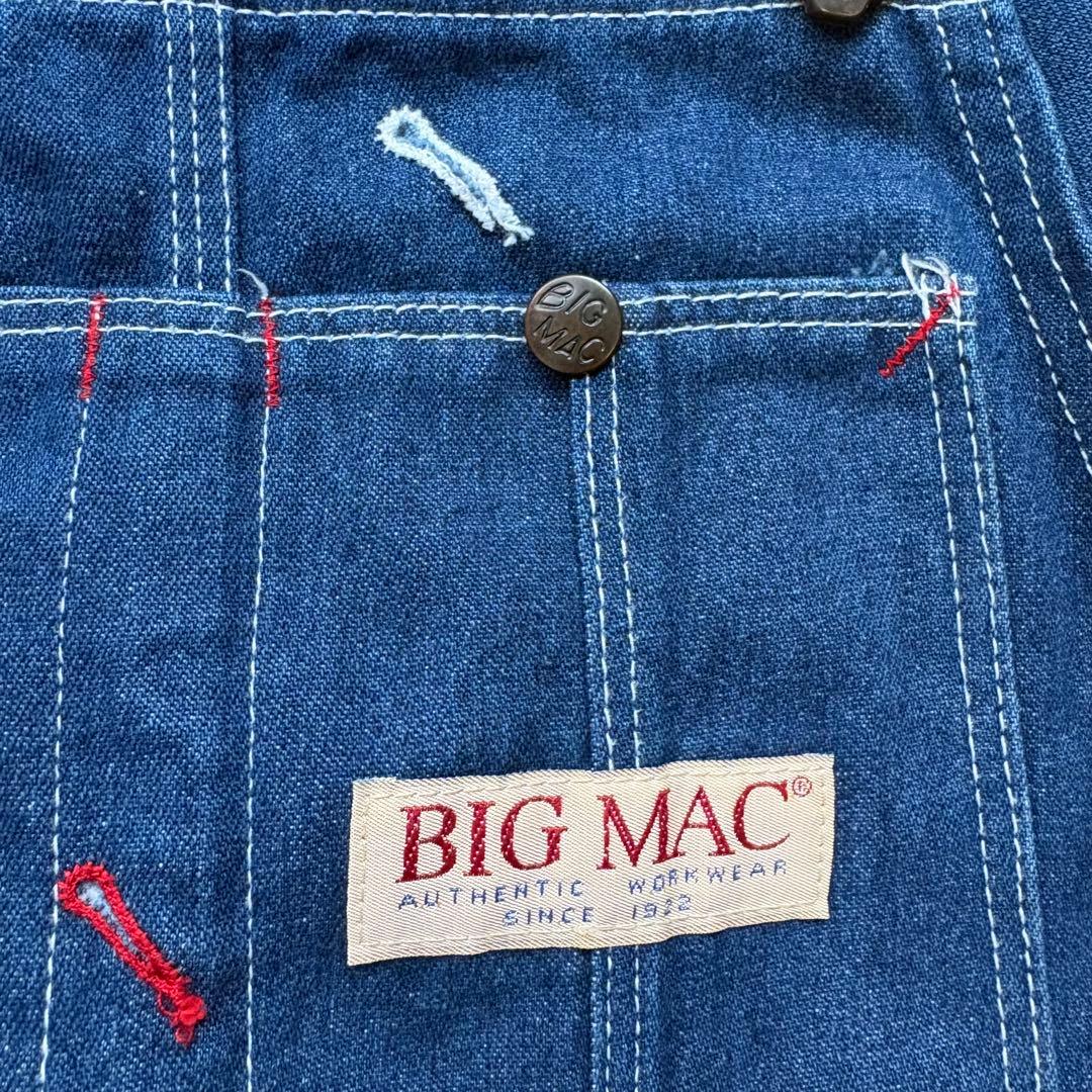 W30】80s 90s ビッグマック オーバーオール ローバック