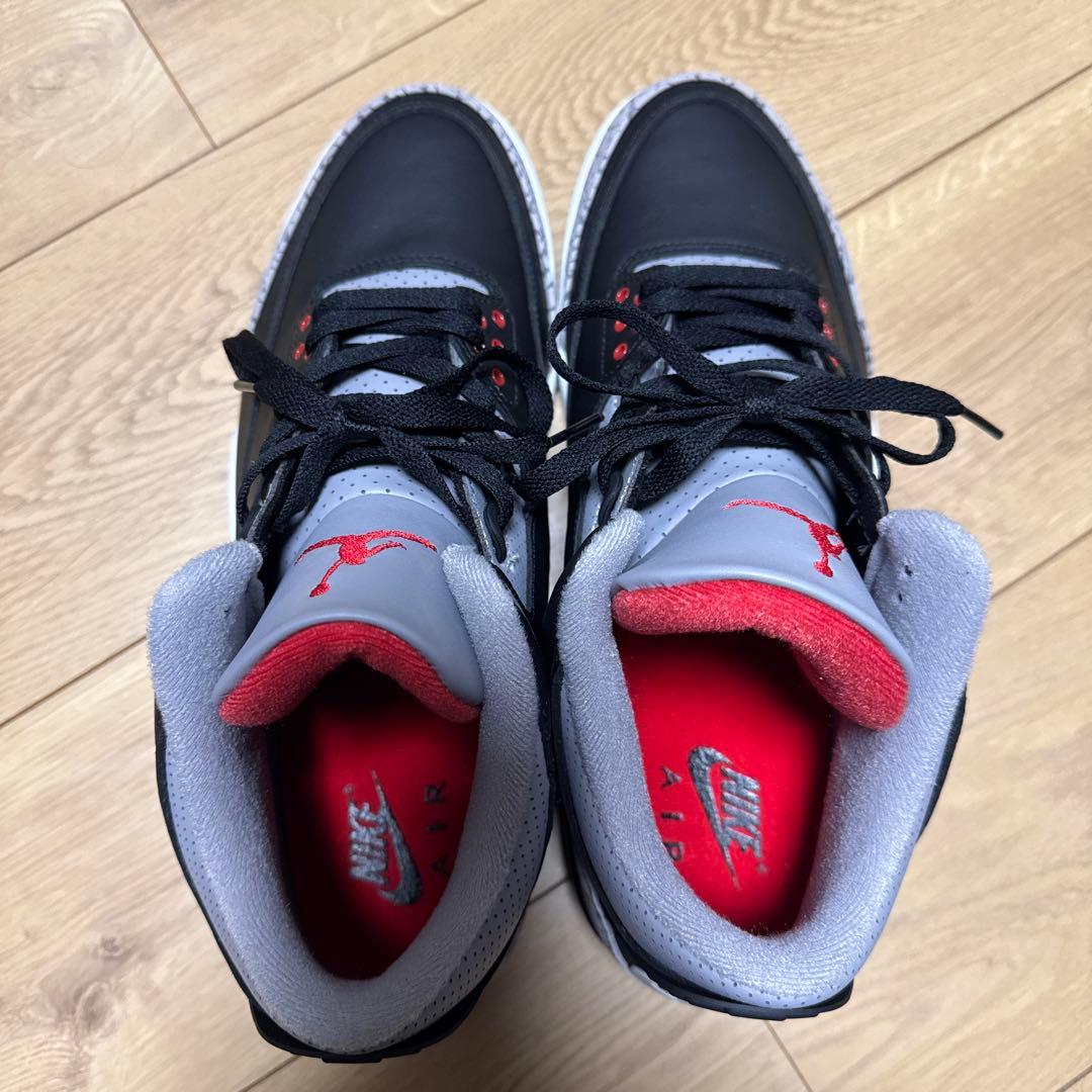 AIR JORDAN 3 ブラックセメント　29.5cm