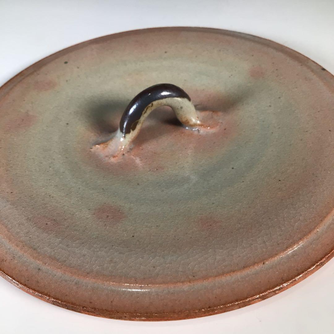 N723 水指 『菰山窯 宮田豊造』『金彩秋草文』『一重口水指』 共箱