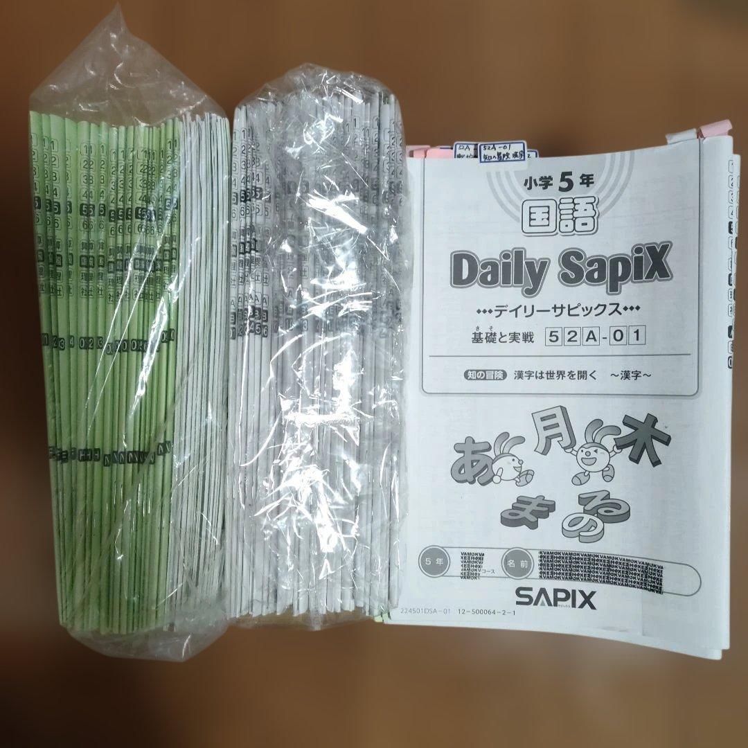 サピックス SAPIX 小学5年1年分 国語 教材セット 欠番 なし 使用済み