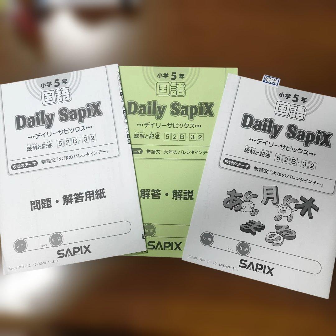 サピックス SAPIX 小学5年1年分 国語 教材セット 欠番 なし 使用済み