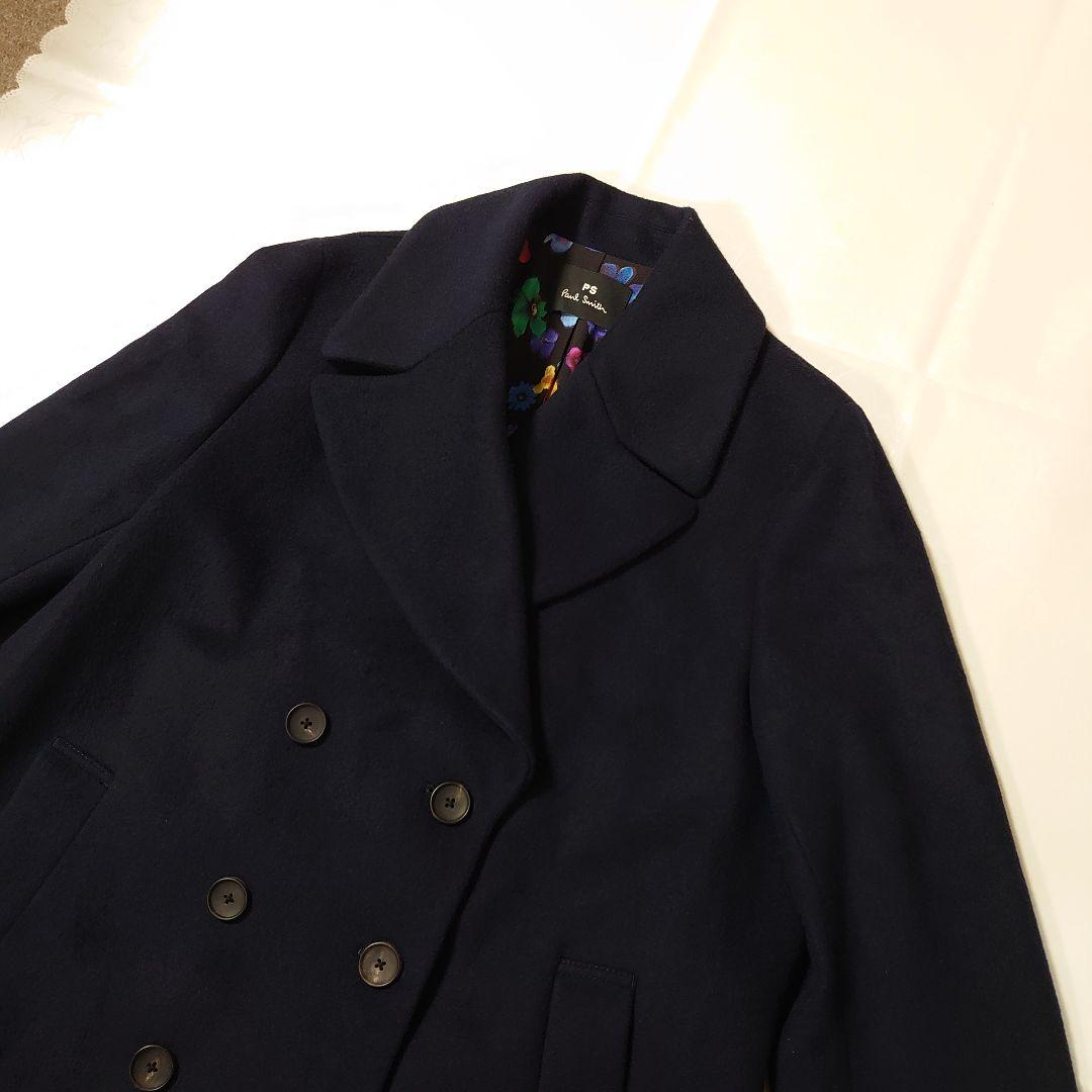 ポールスミス ピーコート 大きいサイズ 4L相当 ウールコート ネイビー