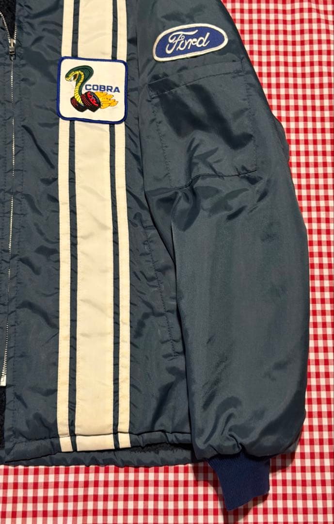 Ford cobra フォードレーシングジャケット ネイビー Lサイズ USA製