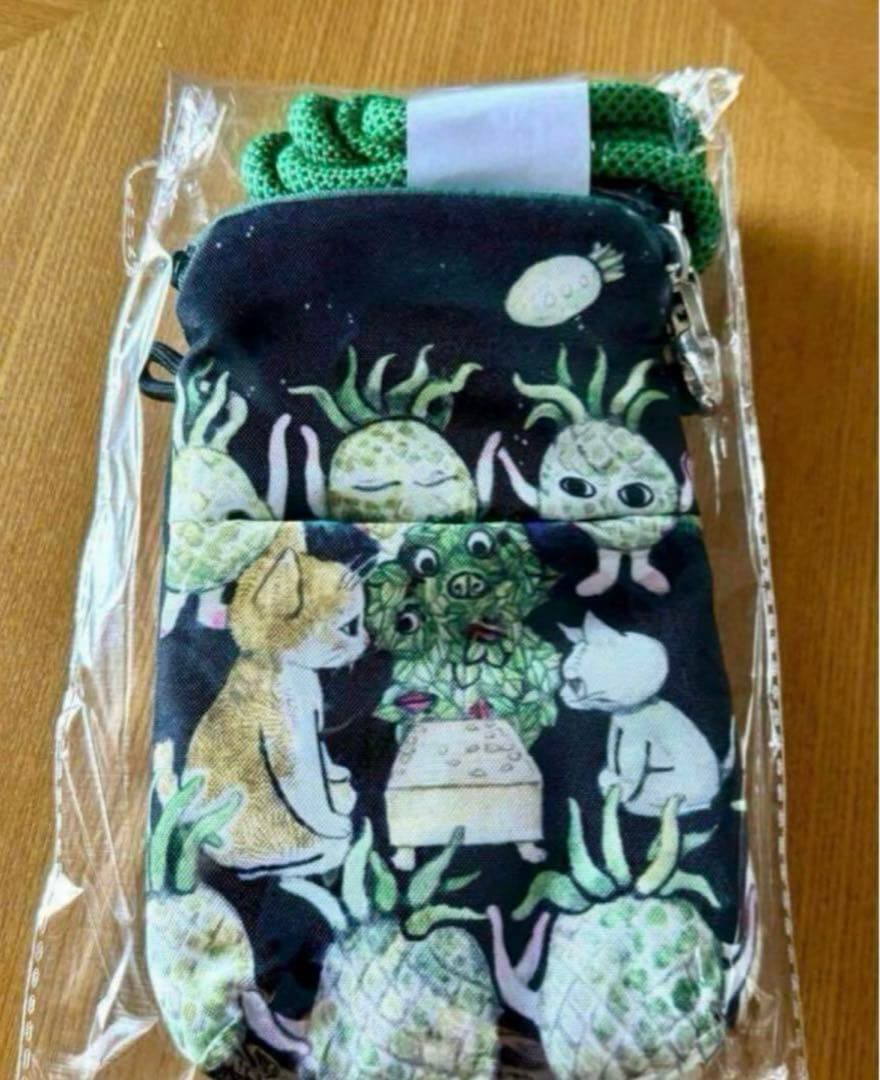 新将棋会館 棋の音× ヒグチユウコさん サコッシュ パイナップル戦 ポーチ ヒグチユウコ - 新将棋会館 棋の音 × ヒグチユウコさん ペン&メガネ