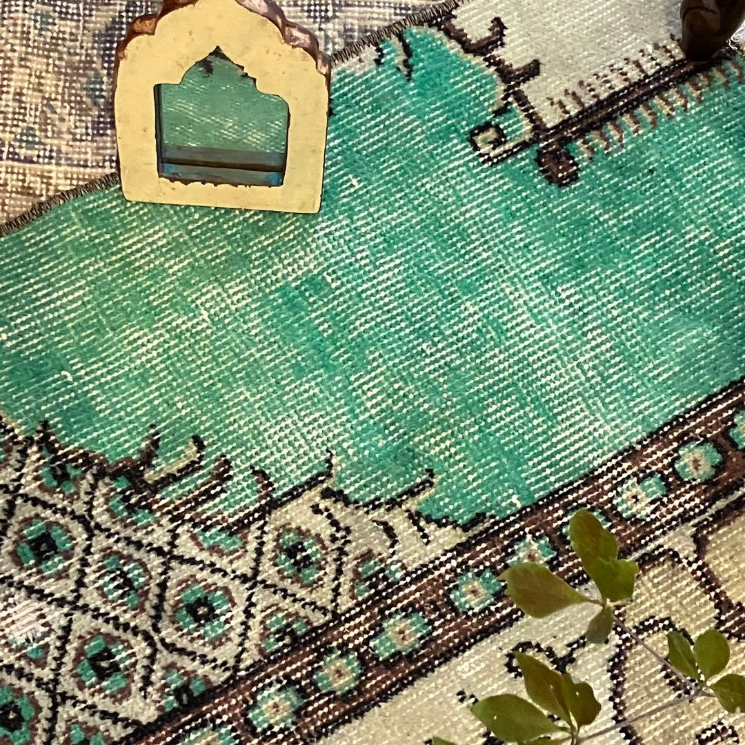 クラシカル柄47×90グリーンアップル チョコ フラワー トルコ