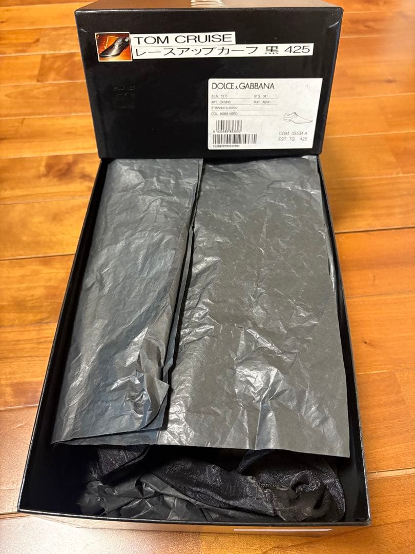 ドルガバ レースアップ カーフ 黒 42.5 新品 試着のみ 箱付 - メルカリ