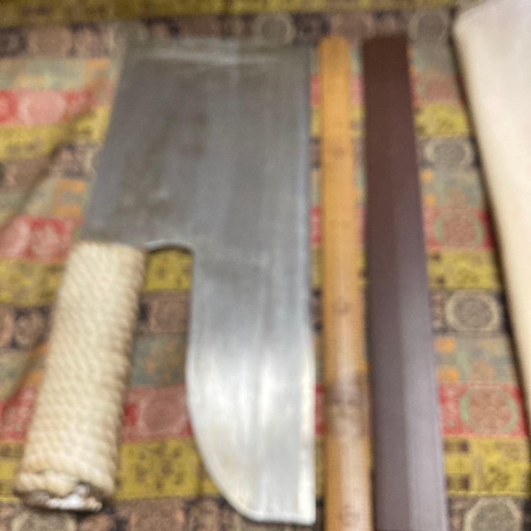 麺切り包丁 蕎麦切り包丁 30×12.5センチ 670グラム 使用品の通販はau